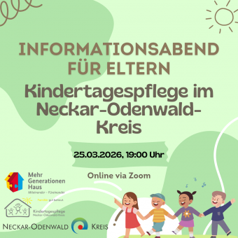 Online-Infoabend für Eltern: Kindertagespflege